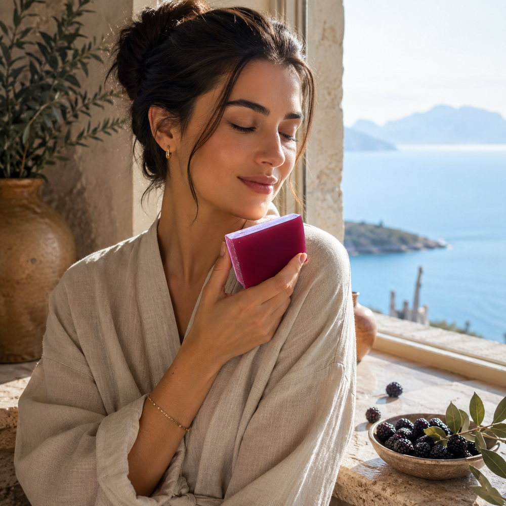 Black Mulberry Soap lifestyle image