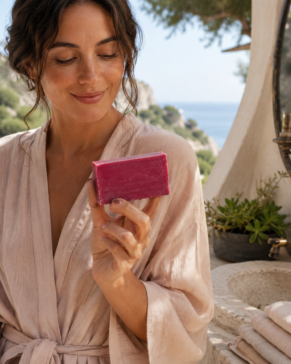 Raspberry Soap lifestyle image