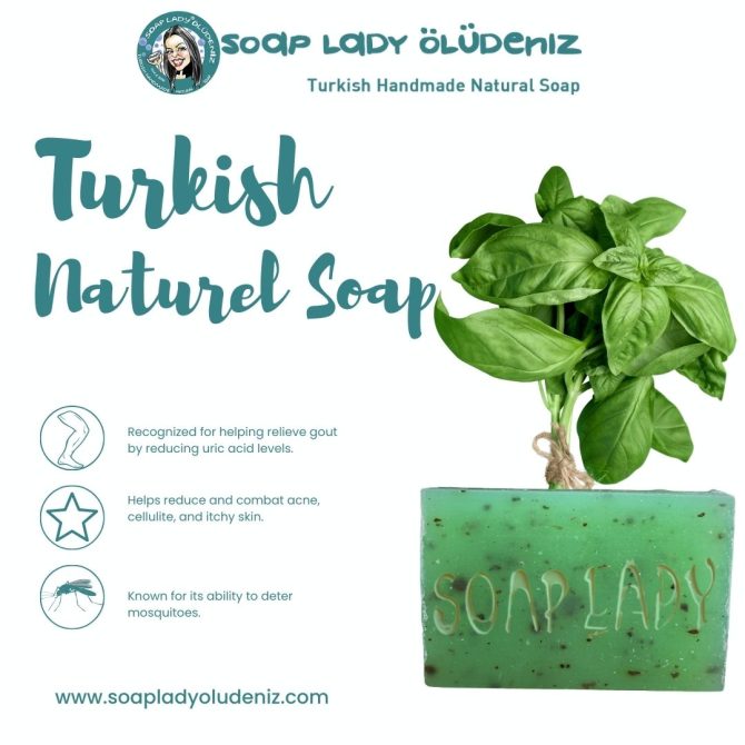 Soap Lady Oludeniz - Basil Soap